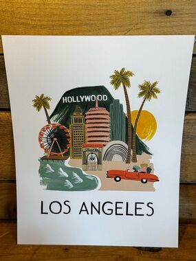 Rifle Paper Co. Los Angeles World Traveler Art Print 11x14